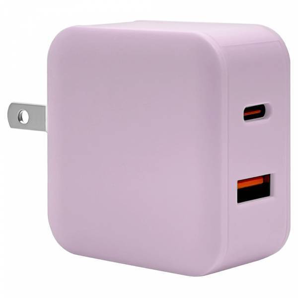 ふんわり優しい淡い色「ソルベカラー」のPD対応2ポート充電器を発売！