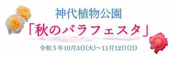 神代植物公園「秋のバラフェスタ」開催