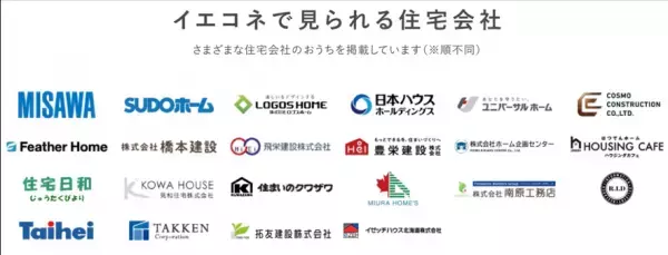 家づくりの生の声を聞ける「イエコネ」 住宅会社（ハウスメーカー・工務店）別イベント・モデルハウス情報の 掲載を開始。