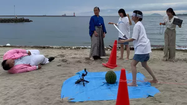 広島ホームテレビ【せとチャレ！STU48】「せとチャレ！」的スイカ割り勝負