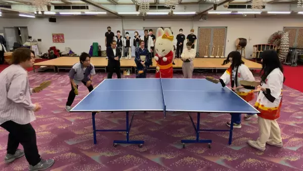 広島ホームテレビ【せとチャレ！STU48】ぺこぱと個性派卓球にチャレンジ！