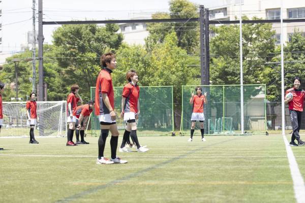 舞台「Go Forward！」プロ選手によるラグビー所作指導＆練習！本格的な試合シーンに注目！！