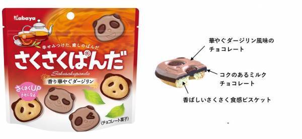 ぱんだの形のチョコビスケット「さくさくぱんだ」に 『さくさくぱんだ 香り華やぐダージリン』が期間限定で登場！キャンペーンも！