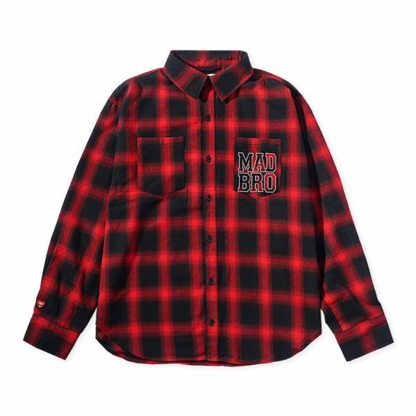 格闘家・皇治選手プロデュース『MADBRO』（マッドブロ）より王道カジュアルを大胆に着こなす「チェックシャツ」が登場！