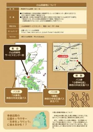 「小山田緑地 里山カレッジ講座 里山ウォーキング」3月19日（日）開催！