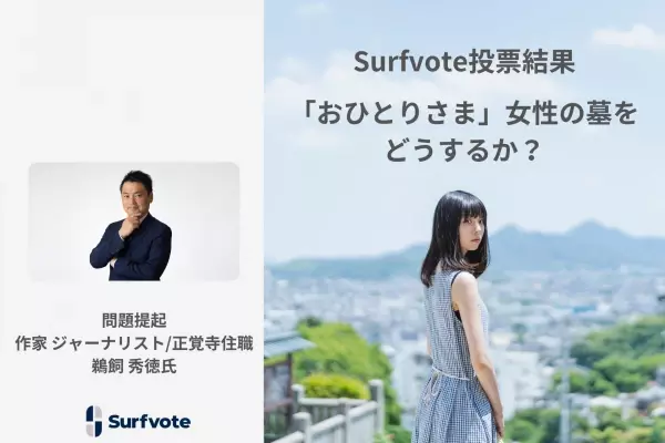 Surfvote投票結果 「おひとりさま」女性の墓をどうするか？