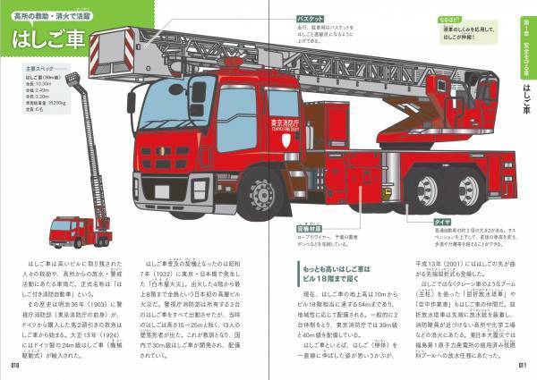 車の内部がよく見える！ イラスト図解でしくみと機能がまるわかり！『働く車分解図鑑』が9月15日発売！