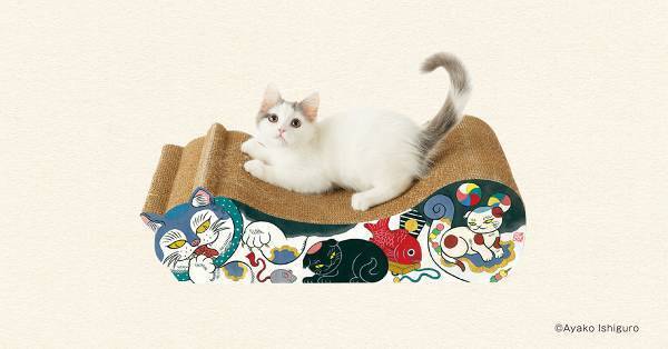 招福ごろん猫爪とぎ発売！石黒亜矢子×PEPPYコラボ かわいい招き猫達をお家にお迎えしよう