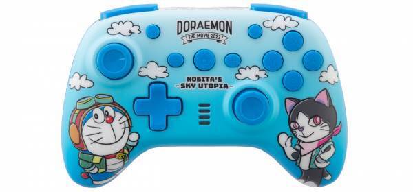 『映画ドラえもん のび太と空の理ユートピア想郷』の公開を記念したSWITCH用ワイヤレスコントローラーとポーチが好評発売中！