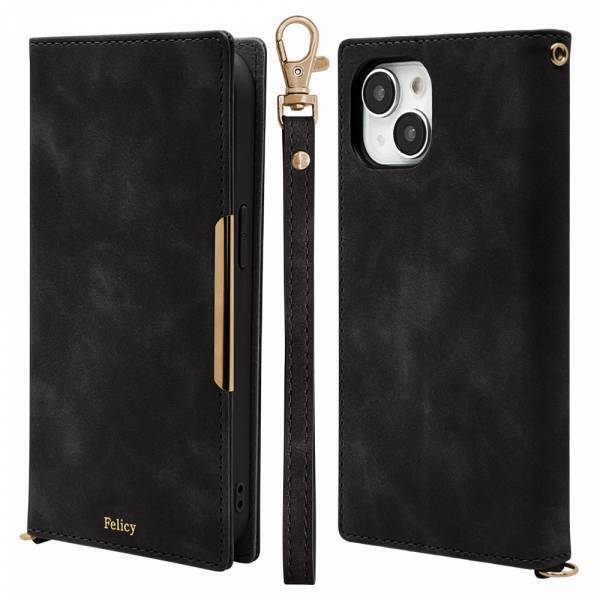 【iPhone 15シリーズ】高級感あふれるスエード調の手帳型ケース「Felicy」を発売！