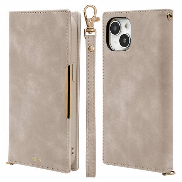 【iPhone 15シリーズ】高級感あふれるスエード調の手帳型ケース「Felicy」を発売！