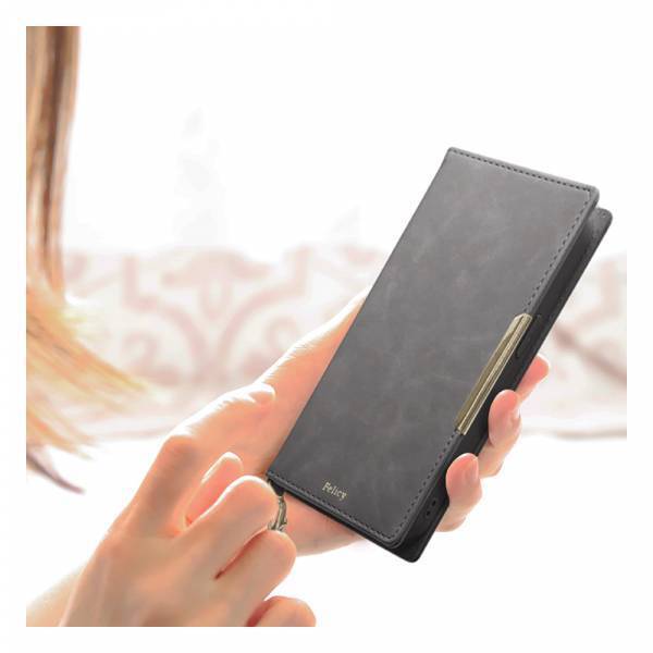 【iPhone 15シリーズ】高級感あふれるスエード調の手帳型ケース「Felicy」を発売！