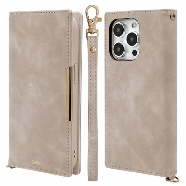 【iPhone 15シリーズ】高級感あふれるスエード調の手帳型ケース「Felicy」を発売！