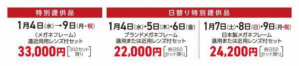 有名ブランドや福井・鯖江製のフレーム＋レンズセットがお買得！ 「半年に一度のメガネビッグバーゲン」を横浜髙島屋にて開催！