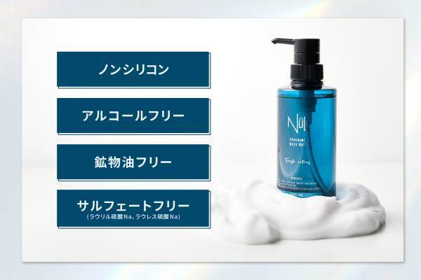 夏場のベタつき、汗をスッキリ洗い流す『NULL フレグランスボディウォッシュ スーパークール』6月8日より発売開始