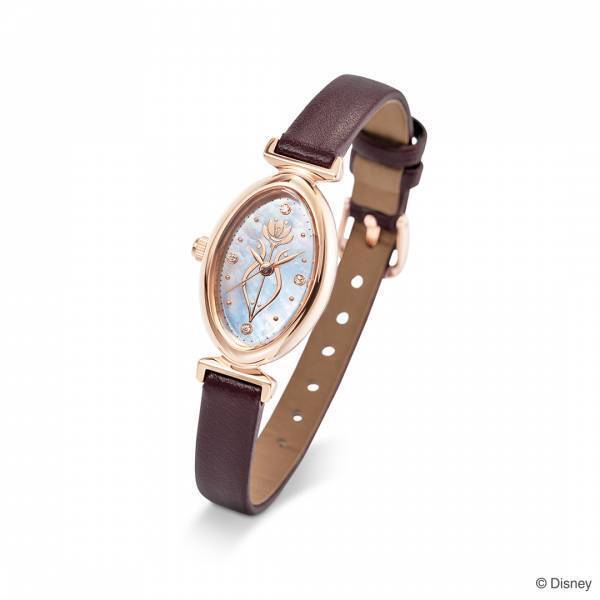 ディズニー映画『アナと雪の女王』の 「アナ」「エルサ」それぞれをモチーフにデザインした 2種類の腕時計　『Forever sisters』