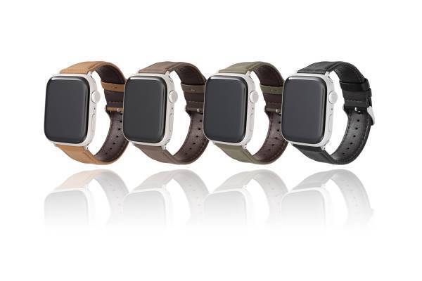 雨の日も安心して使える国産強力撥水レザーApple Watchバンド  GRAMAS COLORSより6月23日発売