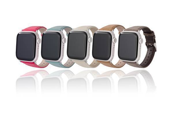 雨の日も安心して使える国産強力撥水レザーApple Watchバンド  GRAMAS COLORSより6月23日発売