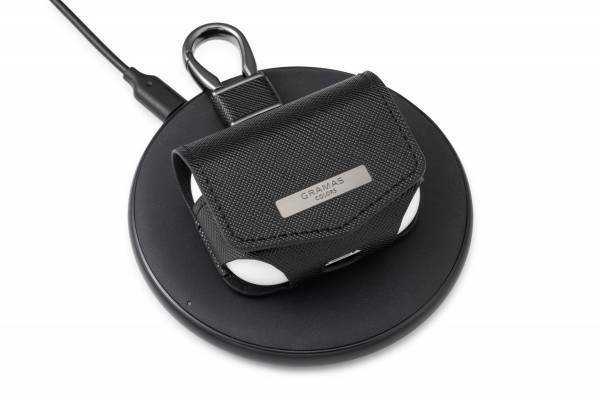 細かく上品な筋模様の「サフィアーノ調」PUレザーを使用したAirPods Proケース GRAMAS COLORSより6月9日発売