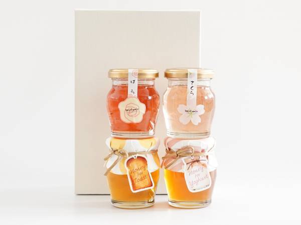 母の日に 可愛くて甘いお花で「ありがとう」を 春の人気アイテム・花びら入り蜂蜜が限定仕様のギフトセットに