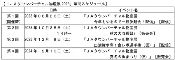 １０月２８日（土）に「ＪＡタウンバーチャル物産展　秋の大収穫祭」 を開催！総勢５０名の人気VTuberが集結して商品をＰＲ！