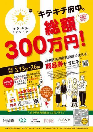 府中駅前商業施設合同 第9回キテキテ府中★2023春 商品券キャンペーン開催！