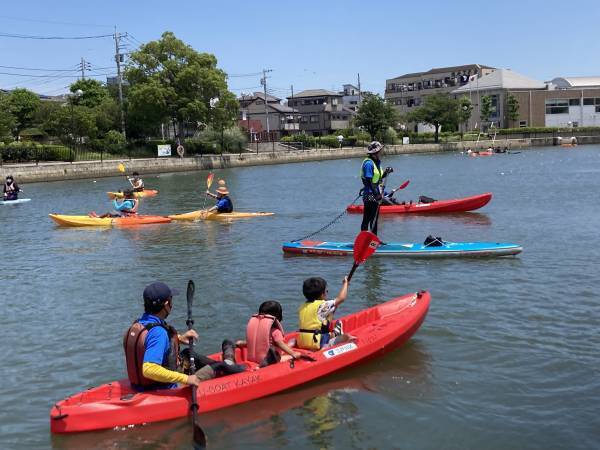 「一歩踏み出そう！プロフェッショナルと自分の道を探せ！カヌー編」を開催【横浜西口エリアマネジメント】