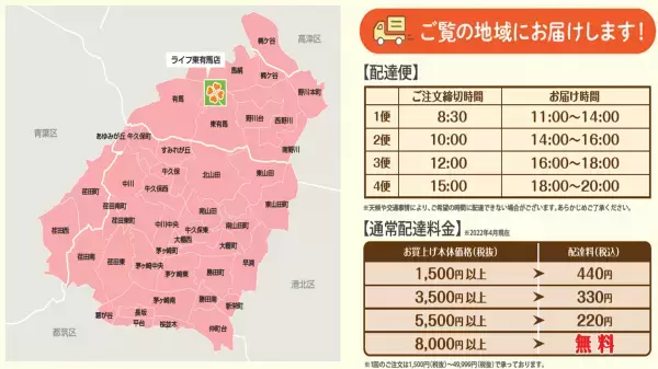 ライフネットスーパー１００店舗達成！～東有馬店でサービス開始～