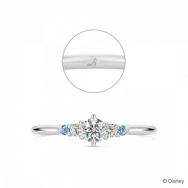 ディズニー映画『シンデレラ』をモチーフにした 婚約・結婚指輪8月25日(金)発売 ダイヤモンドと内側の刻印で物語を感じられるデザイン 全国のケイウノ店舗、ケイウノオフィシャルサイトにて