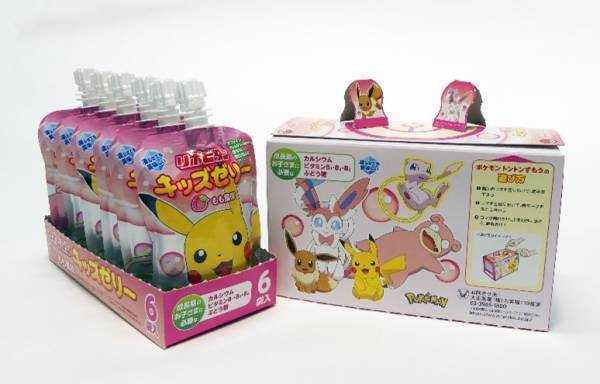 成長期のお子さまに必要な栄養摂取と熱中症対策に 『リポビタンキッズゼリー』に、もも風味が仲間入り！ パルデア地方のポケモンも続々登場！