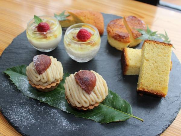 熊本・山鹿の温泉旅館のアフタヌーンティープランが好評により販売期間延長！ 山鹿和栗のスイーツを2023年11月末まで堪能できる