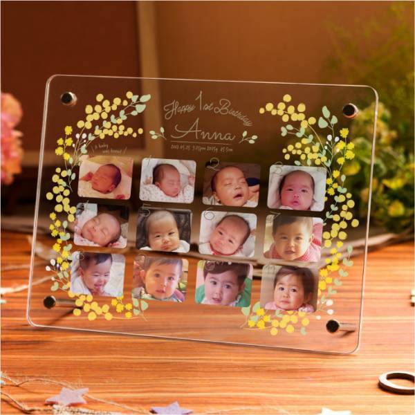12か月分の写真が入る！1stアニバーサリーフレーム　新登場