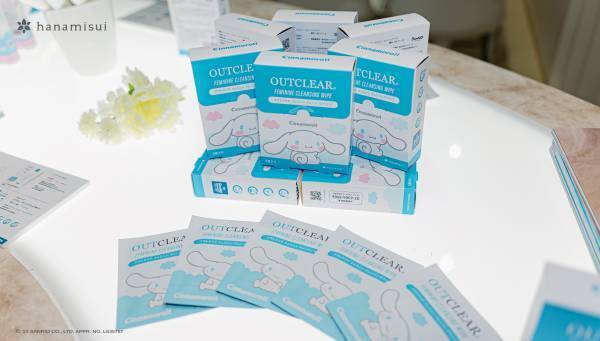 腟洗浄器のインクリアでおなじみの株式会社ハナミスイが20周年を記念して、シナモロールと夢のコラボ商品を新発売！