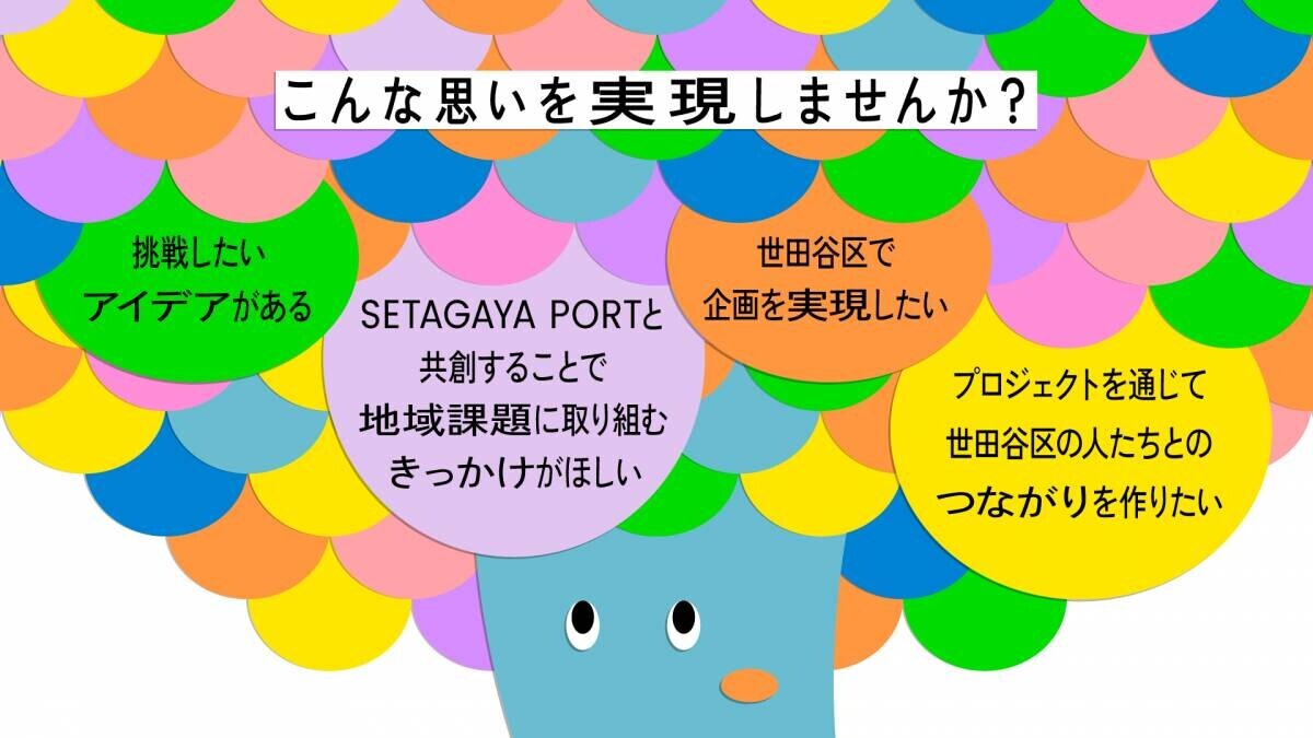 「Seta Co Crea セタ・コ・クリエ」世田谷区の地域課題にアプローチするプロジェクトを募集