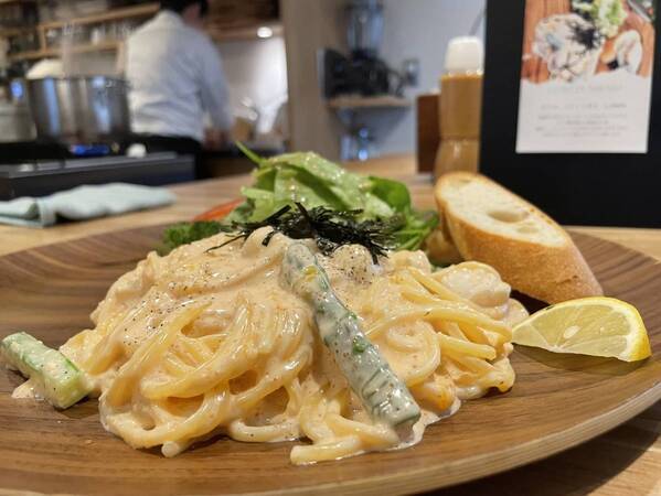 大岡山【衝撃の麺絡み】濃厚を極めた明太子クリームパスタ専門店Re/アールイーがオープン！