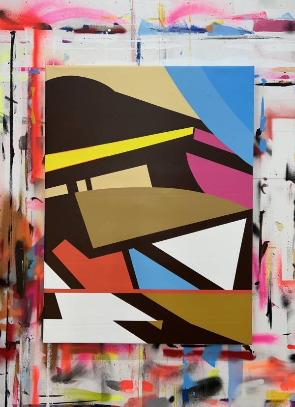 アディダス、USオープン、ディオール等のミューラルを手がけた２人のグラフィティアーティストの作品がキャンバスに