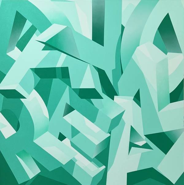 アディダス、USオープン、ディオール等のミューラルを手がけた２人のグラフィティアーティストの作品がキャンバスに