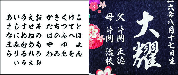 伝統の岡山デニム使用！独特な風合いが魅力の額入り命名書 – 10/27から1週間の限定セール！
