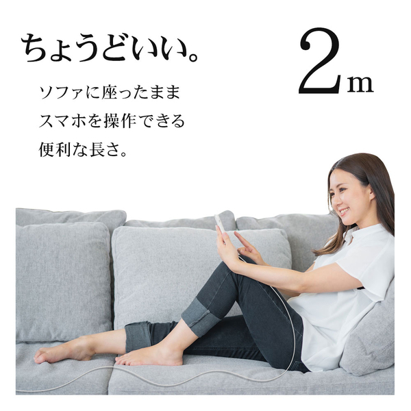 コンパクトで高速充電・PD対応のType-Cケーブル一体型のAC充電器登場！