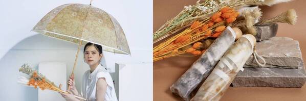 傘ブランド「a.s.s.a」からマット素材の大人ビニール傘「flower&stone（フラワー&ストーン）」シリーズ登場！