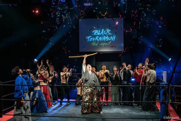 プロレスリングの上で役者たちが殺陣で対戦　インディ高橋（劇団☆新感線）や和泉元彌ほか　『BLACK TOURNAMENT ～fourth break～』対戦カード決定
