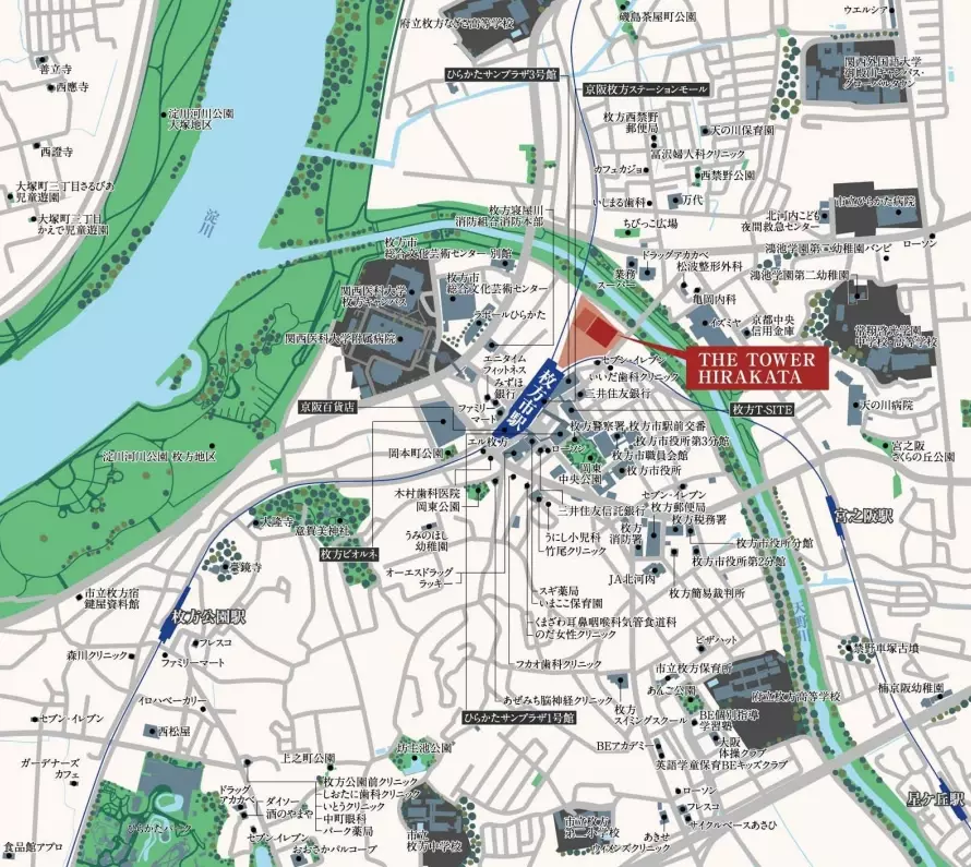 住宅・商業一体型の複合再開発、駅直結・総戸数202戸・地上29階建て賃貸タワーレジデンス『THE TOWER HIRAKATA』が竣工