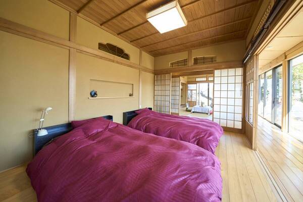 【熱海の海と空を全身に浴びるヒノキ露天温泉付き貸別荘】「スイートヴィラ 熱海別邸 双梅庵」が4月5日に開業