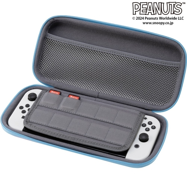 大人気「スヌーピー」デザインのSwitch用ポーチに2種類の新柄が登場！