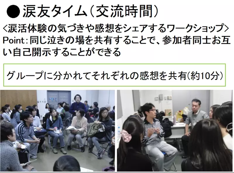 養護教諭に泣いてストレス解消してもらう「涙活（るいかつ）」で、ストレスマネジメントを学ぶ研修会を「なみだ先生」こと感涙療法士の吉田英史が1月14日に千葉県四街道市で実施します。