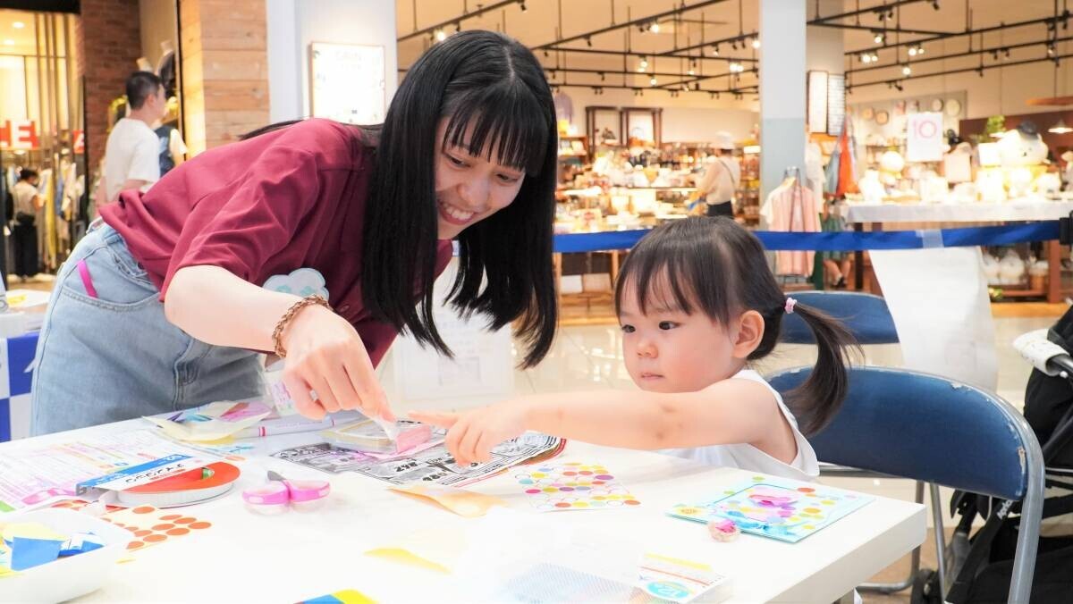 大阪国際大学短期大学部幼児保育学科がイオンモール大日と連携した子育て支援活動「わくわくランド」（夏の写真立てを作ろう！）を開催―地域に展開する学びの実践―