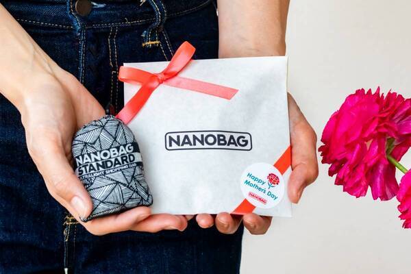 手のひらサイズのエコバッグ「NANOBAG」 ゴールデンウイーク限定の「母の日ギフトラッピング無料キャンペーン」開催！