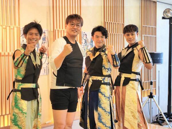 東京力車、新曲「涙ひとしずく」発売記念イベントを開催！純烈・酒井一圭がサプライズゲスト参戦！