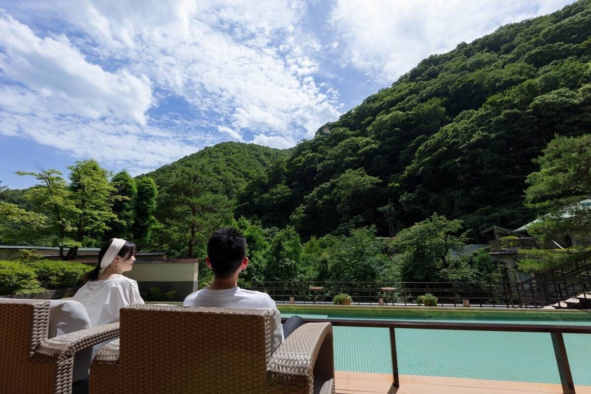 【open!】やかんの麦茶と瓶のラムネで、湯あがりの水分補給のひと休み。源流露天風呂まえ「ゆあがり Daicon茶屋」｜作並温泉ゆづくしSalon一の坊