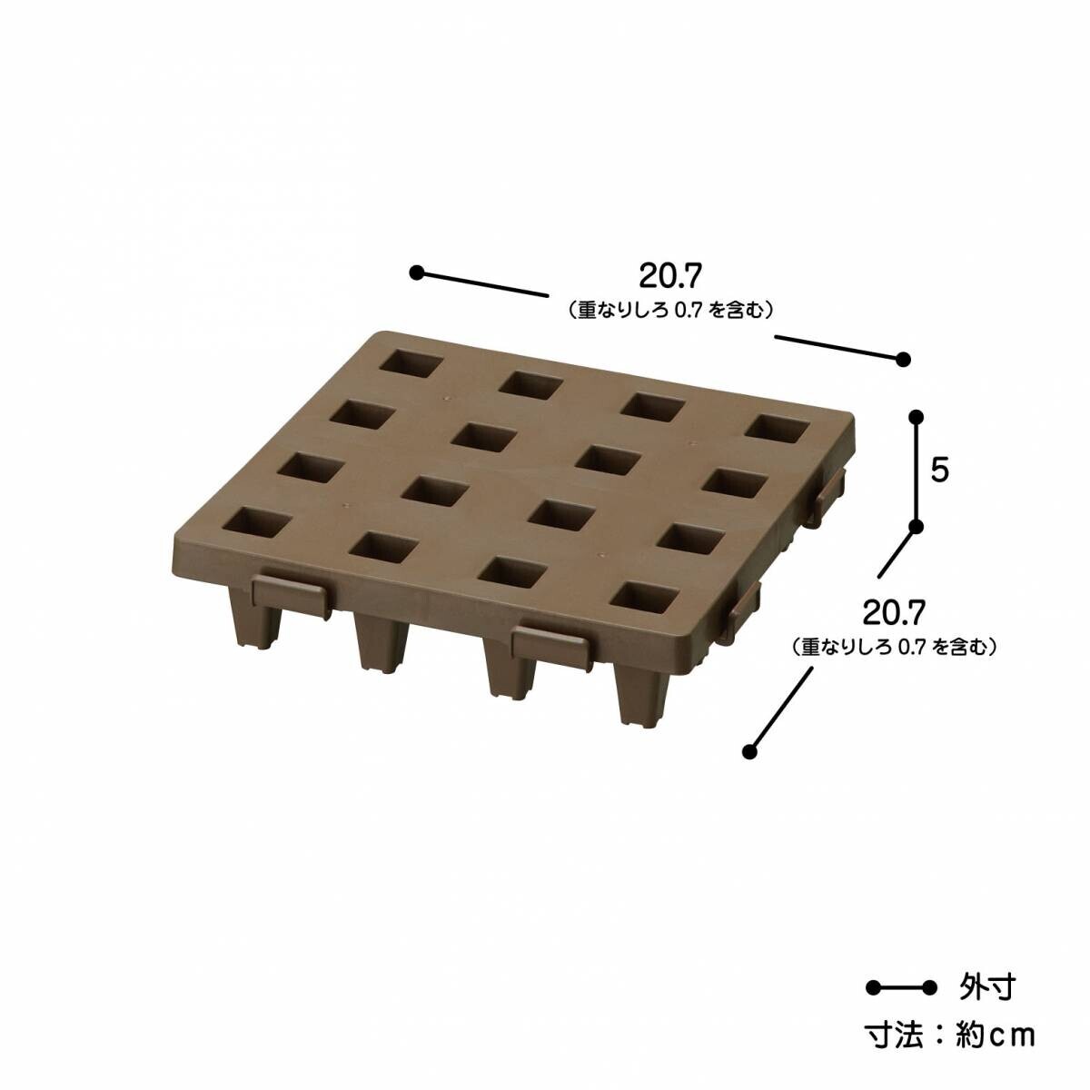 あらゆるスペースにぴったり！差し込むだけの簡単連結『ジョイントパレット３サイズ』を新発売！！